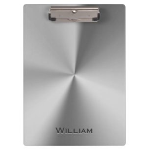 Porte-bloc Nom personnalisé par métal balayé