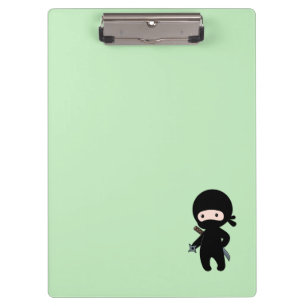 Porte-bloc Nom personnalisé Tiny Ninja sur Vert