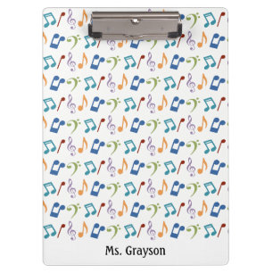 Porte-bloc Notes de musique d'arc-en-ciel Porte -