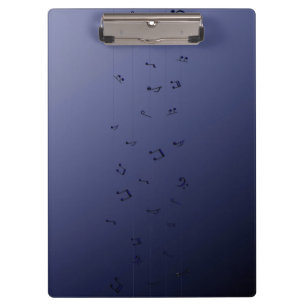 Porte-bloc Notes musicales Dark Ombre Marine
