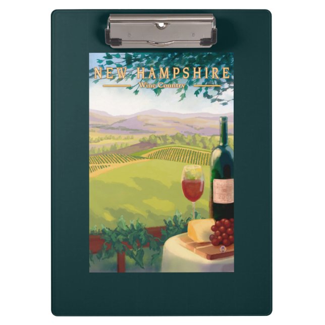 Porte-bloc Nouvelle scène de pays de HampshireWine (Devant)