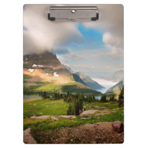Porte-bloc Nuages balayant par des montagnes