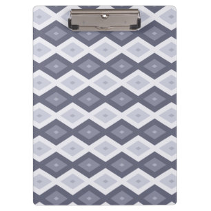 Porte-bloc Nuances de bleu gris motif diamant