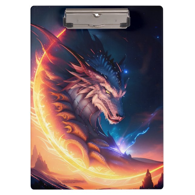 Porte-bloc Nuit de feu Dragon Scape (Devant)