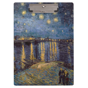 Porte-bloc Nuit étoilée sur le Rhône par Vincent Van Gogh