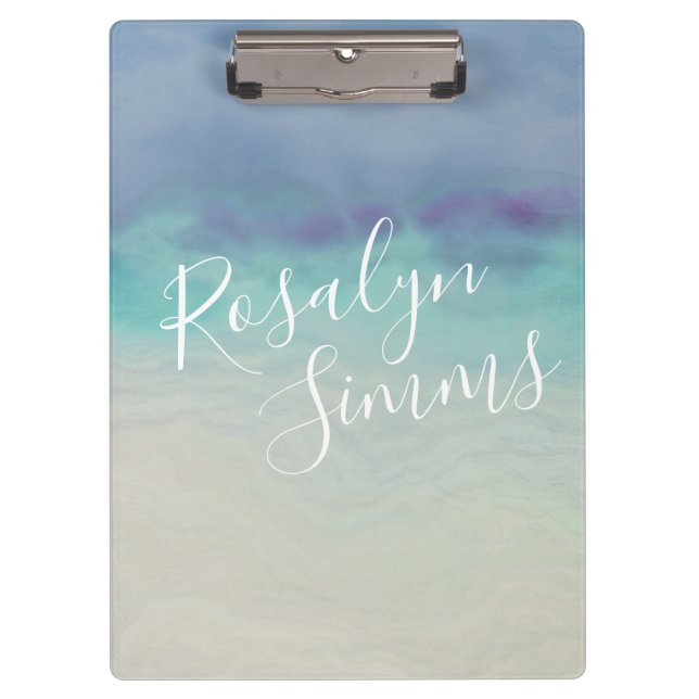 Porte-bloc Océan peint (Devant)