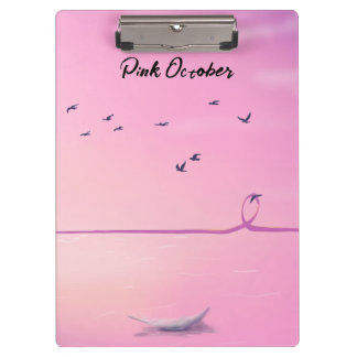Porte-bloc Octobre Rose Art Pastel