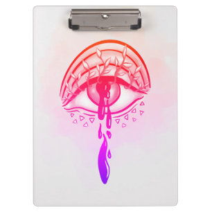 Porte-bloc Oeil psychédélique Pastel Goth Esthétique