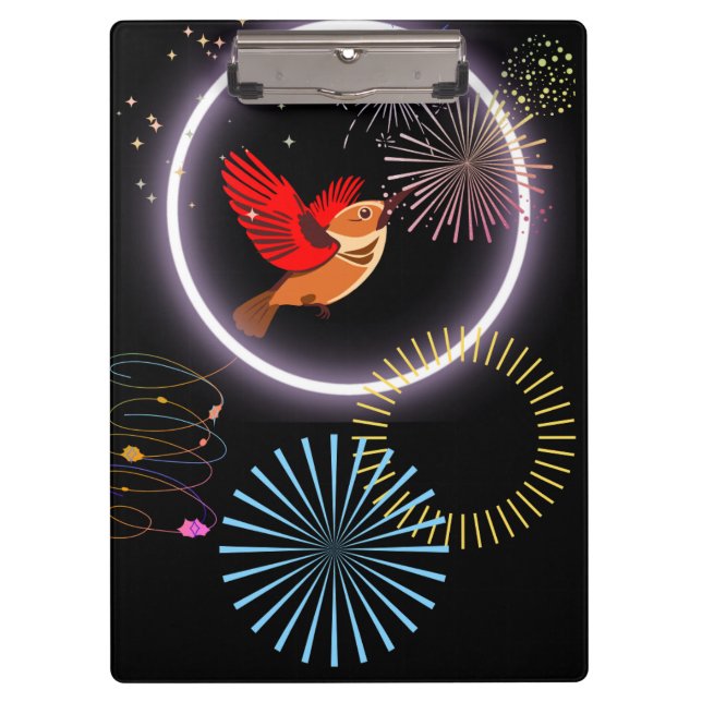 Porte-bloc Oiseau du Paradis (Devant)