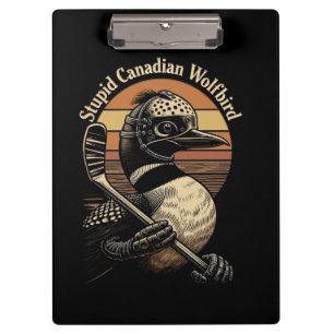 Porte-bloc Oiseau loup canadien stupide