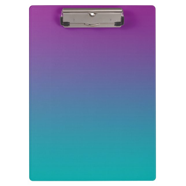 Porte-bloc "Ombre pourpre et turquoise" (Devant)