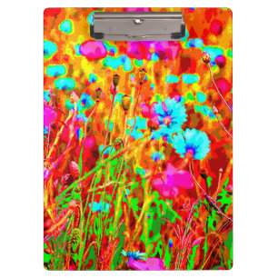 Porte-bloc Ombre sauvage colorée en fleur Pop Art Style