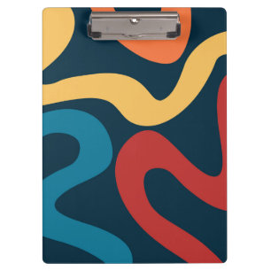 Porte-bloc Ondes abstraites colorées