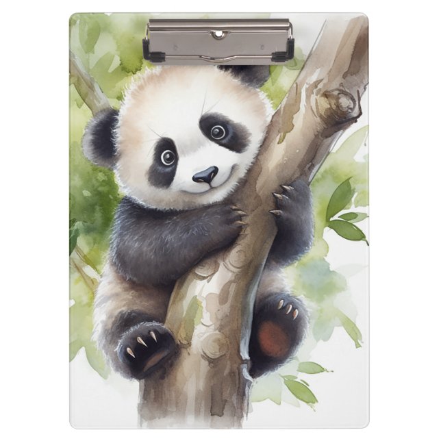 Porte-bloc Ours De Panda Dans L'Arbre (Devant)