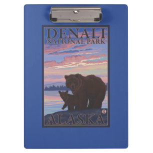 Porte-bloc Ours et CUB - parc national de Denali, Alaska
