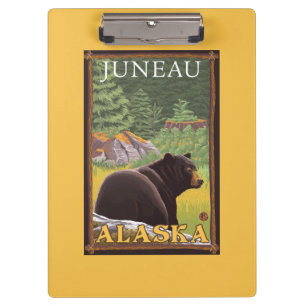 Porte-bloc Ours noir dans la forêt - Juneau, Alaska