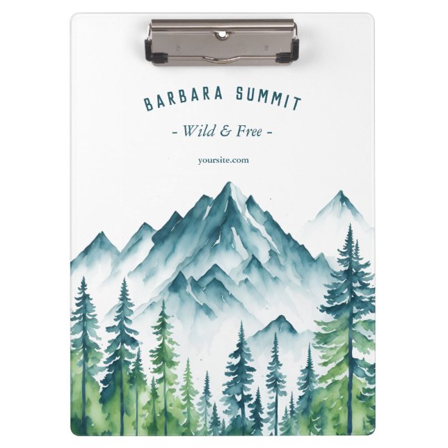 Porte-bloc Outdoor Adventure Travel Guide Mountain Pine (Devant)