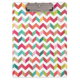 Porte-bloc Panneau d'agrafe contemporain de motif de Chevron