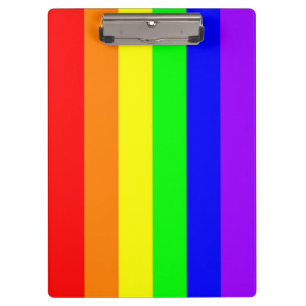 Porte-bloc Panneau d'agrafe de gay pride (couleurs pures)
