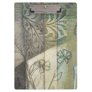 Porte-bloc Panneau de jardin avec Feuilles, fleurs et herbe