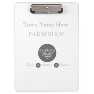 Porte-bloc Papeterie de ferme artisanale ou logo d'abeille po