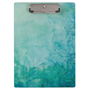 Porte-bloc Papier avec l'abrégé sur bleu, vert, et noir