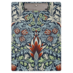Porte-bloc Papier peint floral Morris Navy Blue Snakeshead