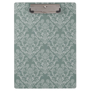 Porte-bloc Papier peint floral vert
