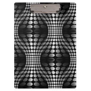 Porte-bloc Papier peint Vagues pointillé noir et blanc