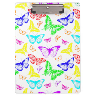 Porte-bloc Papillons de couleur arc-en-ciel volants