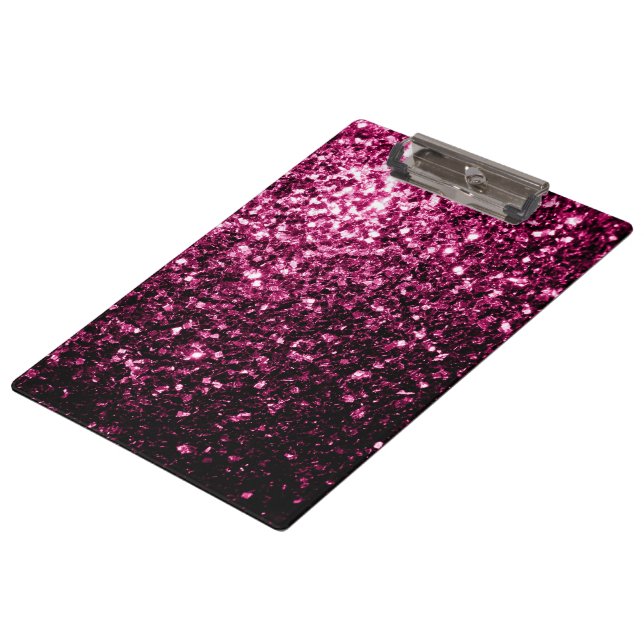 Porte-bloc Parties scintillant rose foncé scintille (Incliné)