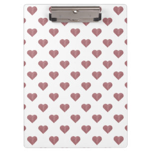 Porte-bloc Parties scintillant Rose Gold Coeurs Arrière - pla
