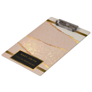 Porte-bloc Parties scintillant Rose Gold de luxe