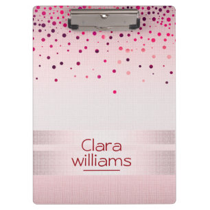 Porte-bloc Parties scintillant rose Linge Éperche Confetti Mo