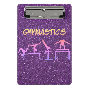 Porte-bloc Parties scintillant violet Gymnastique Mini Porte 