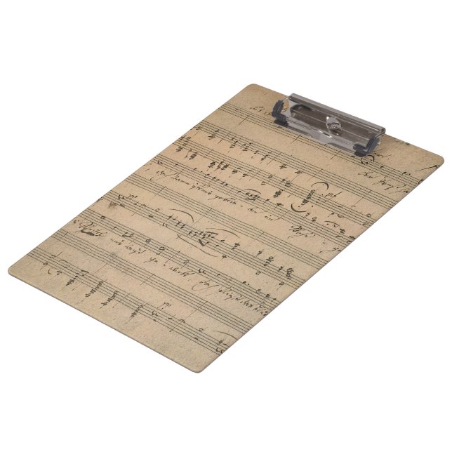 Porte-bloc Partition antique de 1822, Chanson du vieil homme (Incliné)