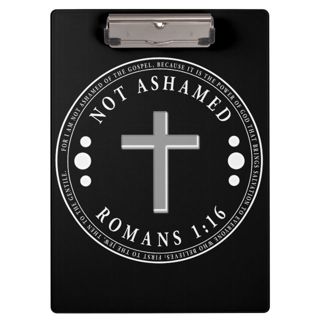 Porte-bloc Pas honteux de l'Evangile Verse chrétien (Devant)