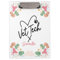Pastel abstrait forme motif Vet Tech Coeur