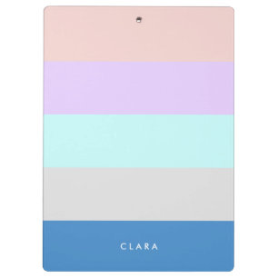 Porte-bloc pastel peach mauve menthe gris bleu bloc de couleu