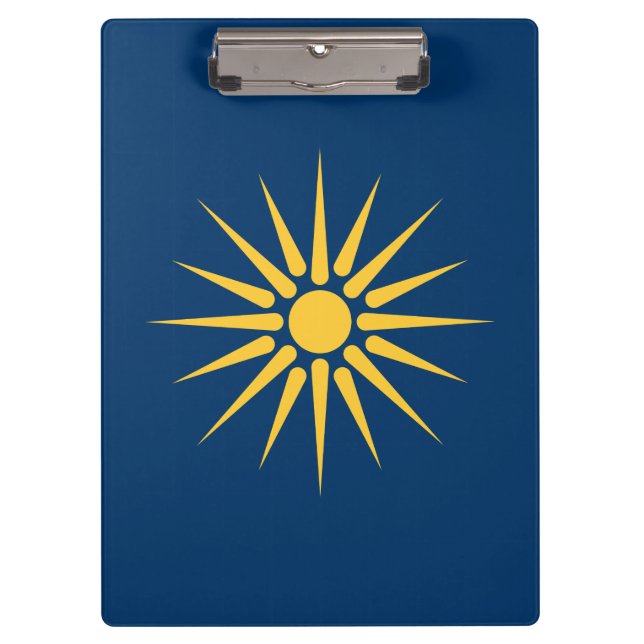 Porte-bloc Patriotic Clipboard with flag of Macedonia, Greece (Devant)