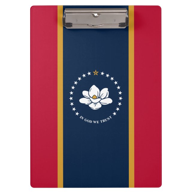 Porte-bloc Patriotic Clipboard with flag of Mississippi, USA (Devant)