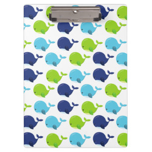 Porte-bloc Pattern of Whales, Cute Whales, Sea Animals