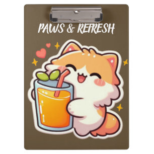 Porte-bloc Pattes personnalisées et design de chat mignon Ref