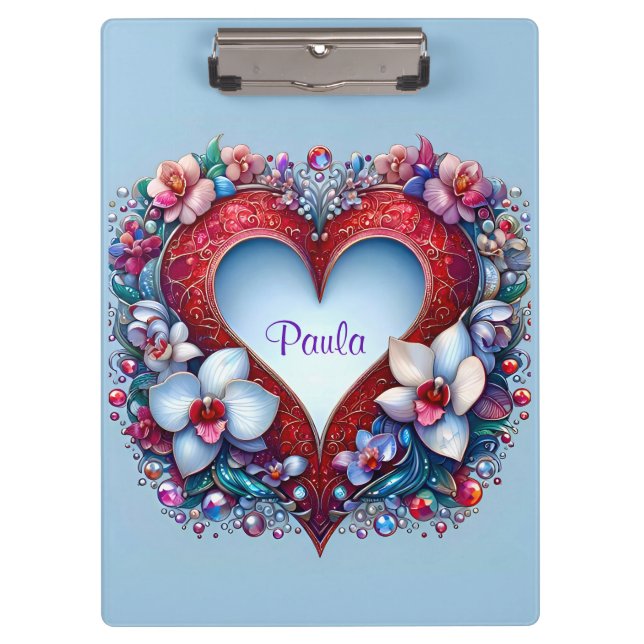 Porte-bloc PAULA ~ Saint Valentin ~ Porte - bloc (Devant)