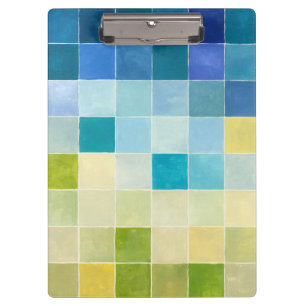 Porte-bloc Paysage avec les carrés Pixilated multicolores