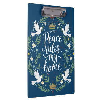 Porte-bloc Peace Rules My Home