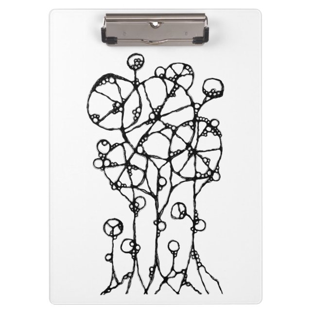 Porte-bloc Peinture à la main - Groupe Arbre Abstrait 1 + 2 (Devant)