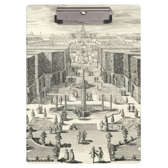 Porte-bloc Peinture à l'huile des Fontaines du Jardin de Vers (Devant)