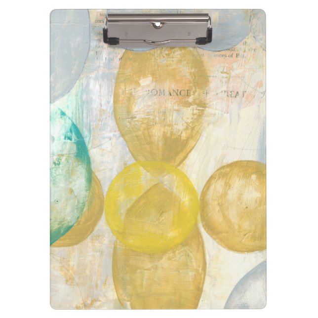 Porte-bloc Peinture Abstraite moderne sur papier journal (Devant)