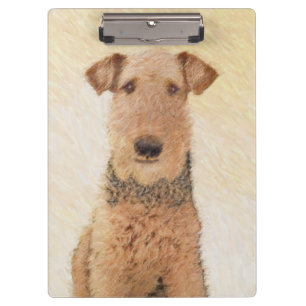 Porte-bloc Peinture Airedale Terrier - Cute Original Art